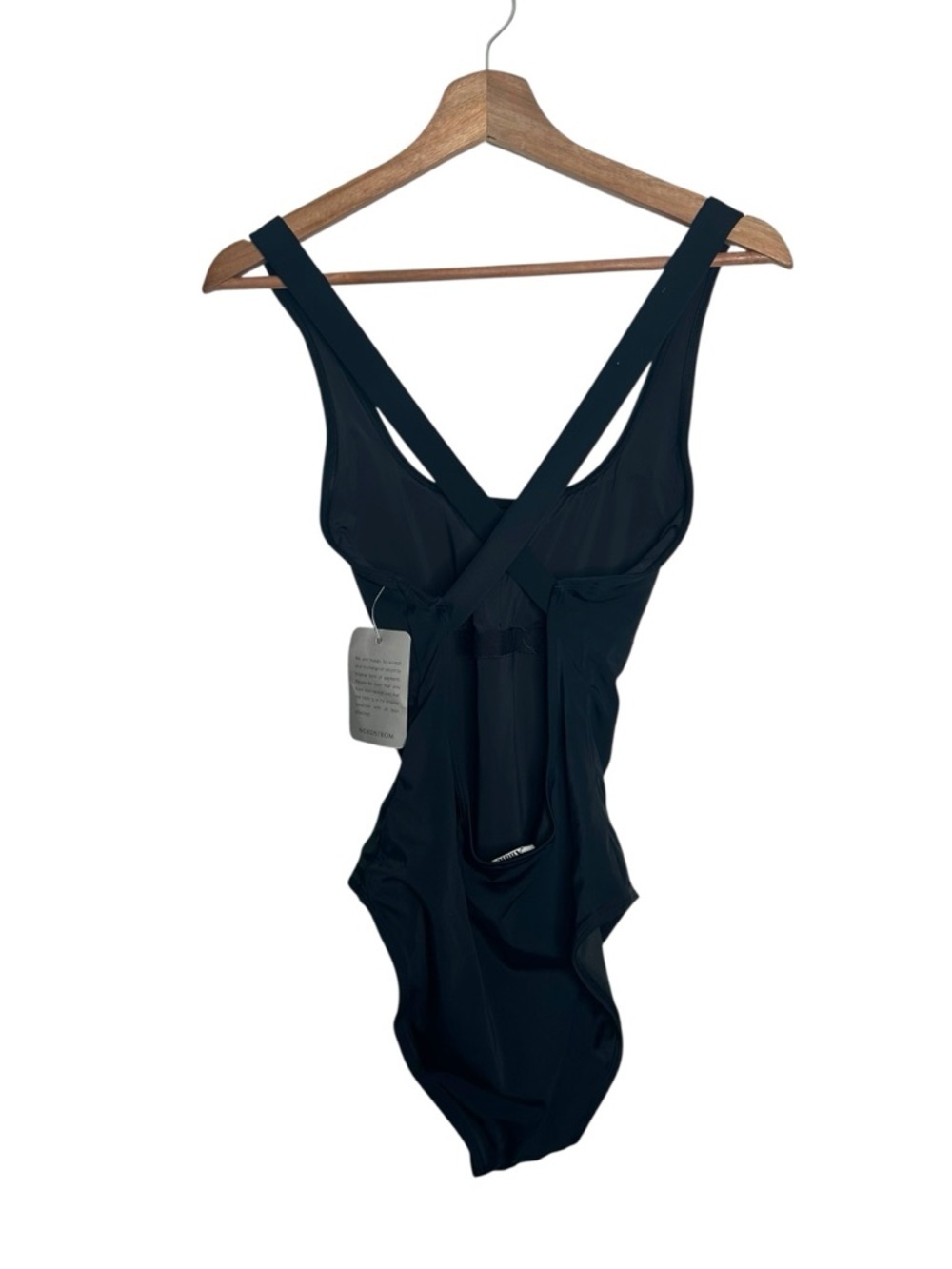 Andie The Tulum One Piece Black Criss Cross Back Swimsuit Size Medium - Picture 3 of 6